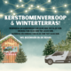 Kerstbomen en wintertuin