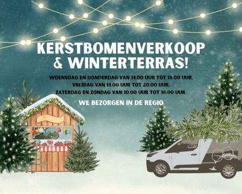 Kerstbomen verkoop bij Rivero Schoonhoven.